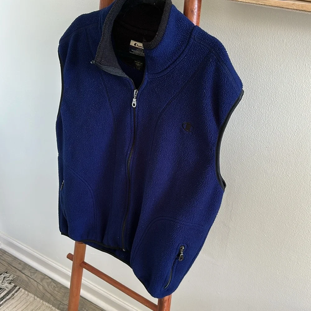 Vintage 90s Champion fleece vest